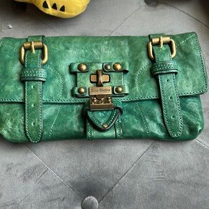 Vintage juicy couture clutch. Pretty green